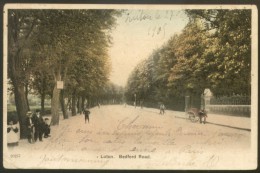 LUTON BEDFORD ROAD OLD POSTCARD 1905 - Autres & Non Classés