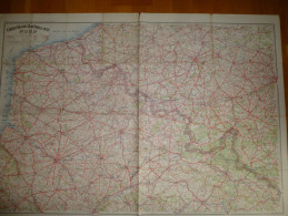 Carte Guide CAMPBELL N° 2  NORD . Publiée Sous Le Patronage De La Fédération Des Automobile-Clubs  Edt Blondel. - Carte Geographique