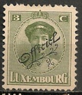 Timbres - Luxembourg - Service - 1915-1916 - Officiel - 3 C. - - Service