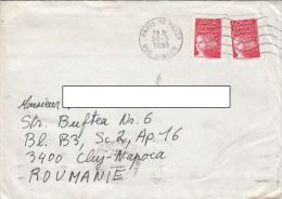 MARIANNE, STAMPS ON COVER, 1998, FRANCE - Briefe U. Dokumente