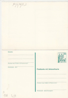 CASTLE, PC STATIONERY WITH ANSWER CARD, ENTIER POSTAUX, UNUSED, GERMANY - Cartes Postales - Neuves