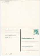 CASTLE, PC STATIONERY WITH ANSWER CARD, ENTIER POSTAUX, UNUSED, GERMANY - Cartes Postales - Neuves