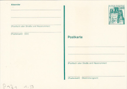 CASTLE, PC STATIONERY, ENTIER POSTAUX, UNUSED, GERMANY - Postkaarten - Ongebruikt