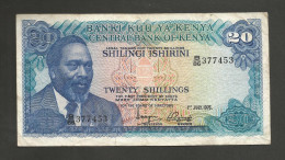 [NC] KENYA - CENTRAL BANK Of KENYA - 20 SHILLINGS (1976) - KENYATTA - Kenia