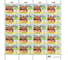 Luxembourg Feuille De 20 Timbres à 0,50 Euro Jeux Olympiques Athènes 2004 - Volledige Vellen