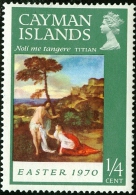 ISOLE CAYMAN, CAYMAN ISLANDS, ARTE, DIPINTI, TIZIANO, 1970, FRANCOBOLLO NUOVO (MNH**), Scott 251 - Kaaiman Eilanden