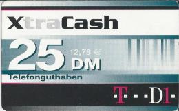 Telefonkarte.- Duitsland. XtraCash. 25 DM. 12.78 €.  Telefonguthaben - Deutschland. 2 Scans - [2] Mobile Phones, Refills And Prepaid Cards