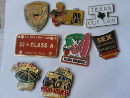 Lot Pins USA Amérique Las Vegas Armée Militaire - Loten