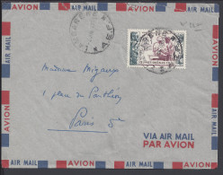 A.E.F - 1951 -  LETTRE DE LAMBARENE A DESTINATION DE PARIS - - Covers & Documents