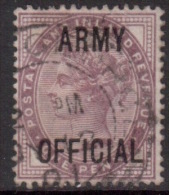 GB Scott O55 - SG O43, 1896 Army Official On 1881 1d Lilac Used - Dienstzegels