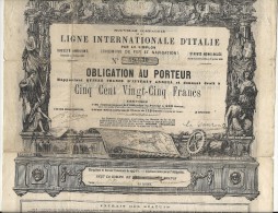 LIGNE INTERNATIONALE D'ITALIE - Railway & Tramway