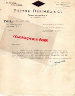 06 - VALLAURIS - BELLE FACTURE PIERRE DHUMEZ- PARFUMERIE- PARFUMS- PARFUM- PARIS 90 AVENUE NIEL-1930 - Perfumería & Droguería