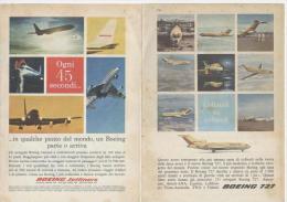 1963 - BOEING ( 727 Jetliners) - 3 Pagine Pubblicità  Cm. 13 X 18 - Advertenties