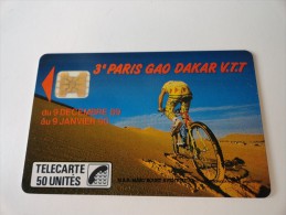 RARE: PARIS GAO DAKAR VTT ( MINT CARD) - Telefoonkaarten Voor Particulieren