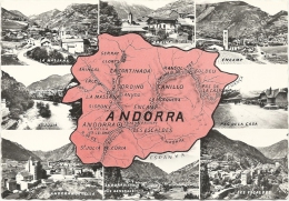 Cp, Carte Géographique, Andorre - Carte Geografiche