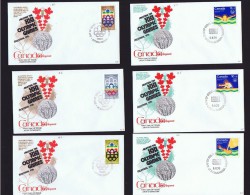 1974-6   Jeux Olympiques De Montréal  Sc B1-12  FDC Cachet Kingswood Non Adressés - 1971-1980