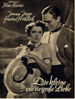 "Illustrierter Film-Kurier"  "Die Kleine Und Die Große Liebe" Mit Gustav Fröhlich  - Filmprogramm Nr. 2757 Von 1938 - Zeitschriften