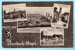 Auerbach Im Vogtland - S/w Mehrbildkarte 8 - Auerbach (Vogtland)