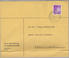 Heimat TG DIESSENHOFEN 1941-07-23 Portofreiheit Gr#818 Asyl Verwaltung St.Katharinenthal Auf Brief - Vrijstelling Van Portkosten