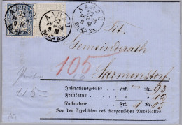 Heimat AG AARAU 1866-02-22 Amtsbrief Nach Sarmenstorf - Storia Postale