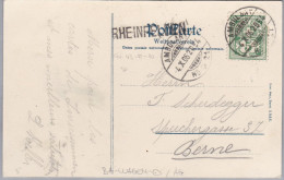 Heimat AG RHEINFELDEN 1906-10-04 Ambulant N.21/L.2054 Bahneagenvermerk Auf AK - Bahnwesen