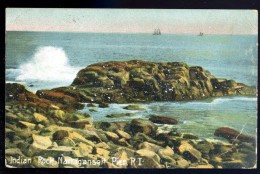 Cpa Etats Unis Indian Rock Narragansett Pier  ...  Rhode Island  AO50 - Pawtucket