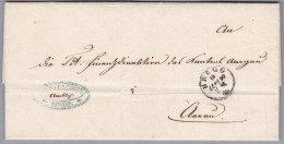 Heimat AG BRUGG 188-09-18 Auf Amtlich Brief Nach Aarau - ...-1845 Vorphilatelie