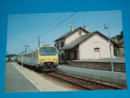 48) Le Rail Ussellois N°148 - En Gare D'aumont - Aubrac -  L´autorail - Train  Z 7367 - PHOTO Gibiat - Aumont Aubrac