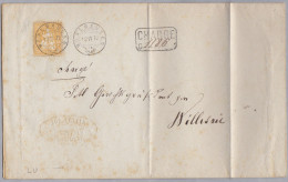 Heimat LU WOLHAUSEN 1872-06-13 Chargé-Brief Nach Willisau - Covers & Documents