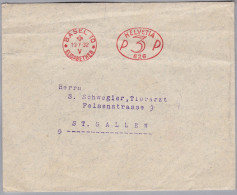 CH Firmenfreistempel 1932-05-13 Basel 10 "P3P" #626 Brief Nach St Gallen - Postage Meters