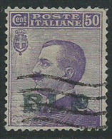 Italia 1922/3 BLP Usato - 50c Ben Centrato; Soprastampa Visibile Al Verso - Timbres Pour Envel. Publicitaires (BLP)