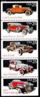 Booklet Pane 5 1988 USA Classic Cars Stamps Sc#2381-85 2385a Car - 1981-...