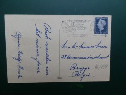 46/447   CP NE4DERLAND NAAR BELG. VLAGSTEMPEL - Storia Postale