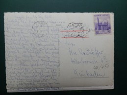 46/450   CP EPYPT  1955 POUR ALLEMAGNE - Storia Postale