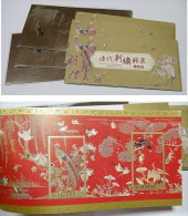 X3 2013 Ancient Embroidery Booklet Flower Bird Peacock Butterfly Crane Bat Duck Plum Lotus Mushroom Fungi Orchid Unusual - Pavos Reales