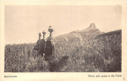 ¤¤  -  LESOTHO   -  BASUTOLAND  -  Native Girls Going To The Fields - Lesotho