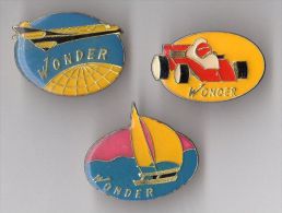 LOT DE 3 PIN´S SPORT WONDER - Lotes