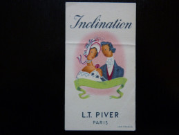 CARTE PARFUMÉE - PIVER - INCLINATION - Voir Dos - - Anciennes (jusque 1960)