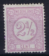 Netherlands: 1876 NVPH Nr  33 F  MH/*  Perfo 12,50 Light Lila - Nuevos
