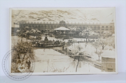 Old & Rare Real Photo Postcard - Bolivia - Oruro - Plaza 10 De Febrero Nevada/ 10 February Snowed Town Square - Bolivia