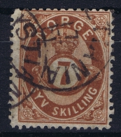 Norway: Yv Nr 21  Mi Nr 21 1872 Used - Gebruikt