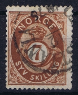 Norway: Yv Nr 21  Mi Nr 21 1872 Used - Used Stamps