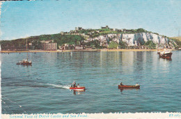 Reino Unido--Kent-Dover--1966--General View Of Dover Castle And Sea Front--Fechador--Dover---Postage Revenue--a, Francia - Dover