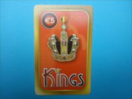 Prepaidcard Belgium Kings Used Rare - Cartes GSM, Recharges & Prépayées