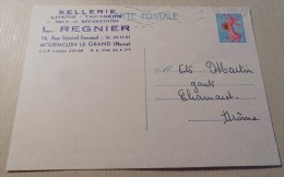 Carte Postale Bon De Commande Pour Des Moufles Sellerie Regnier Mourmelon Le Grand - Mourmelon Le Grand