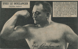 SPORTS - LUTTE - Portrait De YVES LE BOULANGER , Athlète Lutteur - Ringen