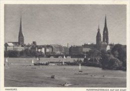 Hamburg - Aussenalsterblick Auf Die Stadt.  A-1207 - Mitte