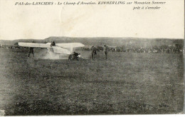 PAS DES LANCIERS (13) Champ D'aviation Aviateur Kimmerling Avion Sommer Beau Plan - Otros & Sin Clasificación