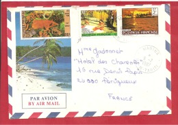 Y&T N°241+265+253  MAHINA   Vers      FRANCE  Le    1987 - Storia Postale