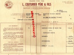 21 - SAVIGNY LES BEAUNE - FACTURE L. COUTURIER PERE & FILS- NEGOCIANTS GRANDS VINS -1964 - 1950 - ...